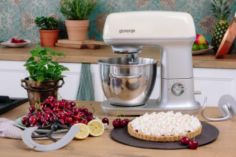Кухонная машина Gorenje Retro MMC1000RL планетар.вращ. 1000Вт бежевый от магазина РЭССИ