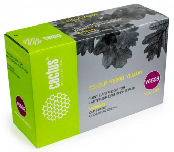 Картридж лазерный Cactus CS-CLP-Y660B желтый (5000стр.) для Samsung CLP 610/660/CLX 6200/6210/6240 от магазина РЭССИ