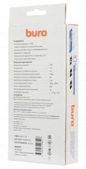 Сетевой фильтр Buro 800SH-1.8-B 1.8м (8 розеток) черный (коробка) от магазина РЭССИ