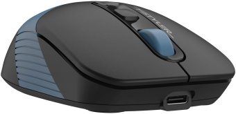 Мышь A4Tech Fstyler FB10CS черный/синий оптическая (2000dpi) silent беспроводная BT/Radio USB (4but) от магазина РЭССИ
