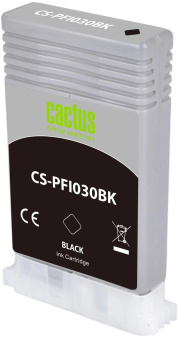 Картридж струйный Cactus CS-PFI030BK PFI-030BK черный пигментный (55мл) для Canon imagePROGRAF TA-20/30 от магазина РЭССИ