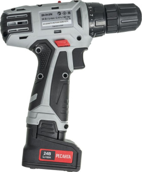 Дрель-шуруповерт Ресанта ДА-24-2ЛК аккум. патрон:быстрозажимной (кейс в комплекте) (75/14/7) от магазина РЭССИ