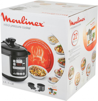 Мультиварка-скороварка Moulinex CE620D32 5л 1000Вт серебристый/черный от магазина РЭССИ