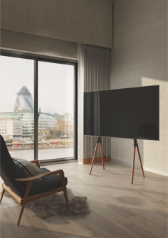 Подставка для телевизора Cactus CS-ST1247BKWN черный/орех 49"-70" макс.40кг напольный от магазина РЭССИ