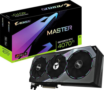 Видеокарта Gigabyte PCI-E 4.0 GV-N407TAORUS M-12GD NVIDIA GeForce RTX 4070TI 12288Mb 192 GDDR6X 2670/21000 HDMIx1 DPx3 HDCP Ret от магазина РЭССИ