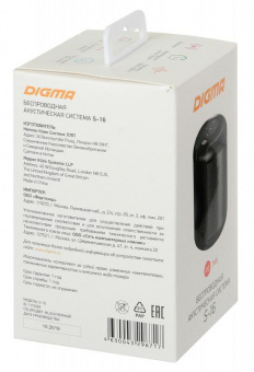 Колонка порт. Digma S-16 черный 6W 1.0 BT/USB 1800mAh от магазина РЭССИ