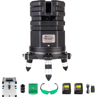 Профессиональный лазерный уровень ADA 6D Servoliner GREEN А00622 от магазина РЭССИ