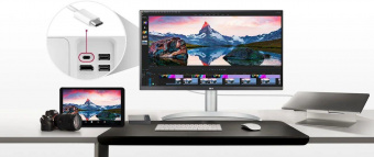 Монитор LG 27" UltraFine 27UP850N-W белый IPS LED 16:9 HDMI M/M матовая HAS Piv 400cd 178гр/178гр 3840x2160 DP 4K USB 5.9кг от магазина РЭССИ
