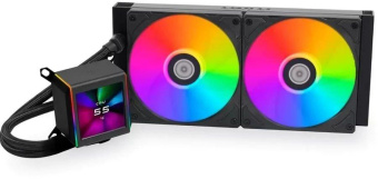 Система водяного охлаждения Lian-Li Galahad II LCD 280 ARGB Soc-AM5/AM4/1200/1700/1851 черный26.7dB Al+Cu LCD Ret (G89.GA2ALCD28B.R0) от магазина РЭССИ