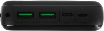 Мобильный аккумулятор Itel Star 200F 20000mAh QC3.0/PD3.0/PE2.0 22.5W 5A 2xUSB-A/USB-C черный от магазина РЭССИ