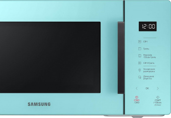Микроволновая Печь Samsung MG23T5018AN/BW 23л. 800Вт мятный/черный от магазина РЭССИ
