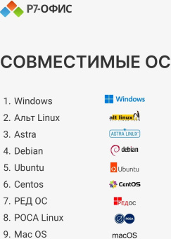 Офисное приложение Р7-Офис Профессиональный. Для бизнеса 1польз. бессрочно ТП 1г (R7DTB.UI.RT.NGUL0.0823.001BE) от магазина РЭССИ