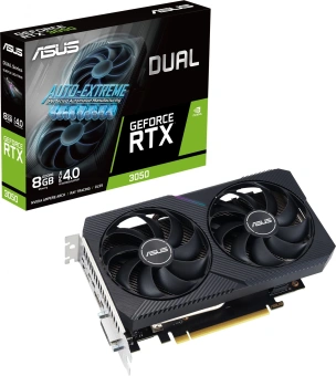 Видеокарта Asus PCI-E 4.0 DUAL-RTX3050-8G-V2 NVIDIA GeForce RTX 3050 8Gb 128bit GDDR6 1777/14000 HDMIx1 DPx3 HDCP Ret от магазина РЭССИ