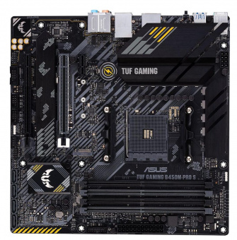 Материнская плата Asus TUF GAMING B450M-PRO S Soc-AM4 AMD B450 4xDDR4 mATX AC`97 8ch(7.1) 2.5Gg RAID+HDMI+DP от магазина РЭССИ