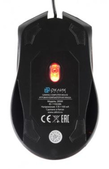 Мышь Оклик 395M SHADOW черный оптическая (1500dpi) USB для ноутбука (3but) от магазина РЭССИ