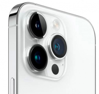 Смартфон Apple A2889 iPhone 14 Pro 128Gb 6Gb серебристый моноблок 3G 4G 1Sim 6.1" 1179x2556 iOS 16 48Mpix 802.11 a/b/g/n/ac/ax NFC GPS GSM900/1800 GSM1900 TouchSc Protect от магазина РЭССИ