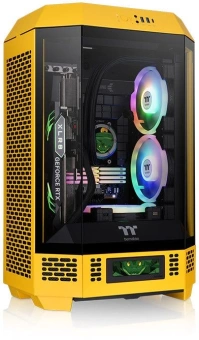 Корпус Thermaltake The Tower 300 Bumblebee желтый без БП miniITX 7x120mm 5x140mm 2xUSB3.0 audio bott PSU от магазина РЭССИ