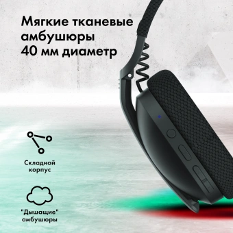 Наушники с микрофоном GMNG GG-HS420W темно-серый 1.5м накладные BT/Radio оголовье (1970391) от магазина РЭССИ