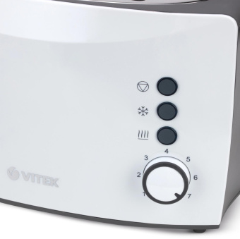 Тостер Vitek VT-7166 800Вт черный/белый от магазина РЭССИ