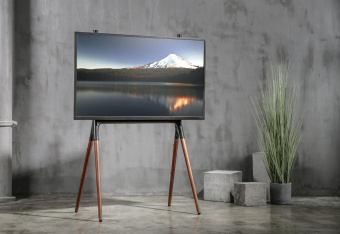 Подставка для телевизора Cactus CS-ST1247BKWN черный/орех 49"-70" макс.40кг напольный от магазина РЭССИ