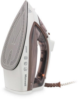 Утюг Maxwell MW-3047 2400Вт белый/коричневый от магазина РЭССИ