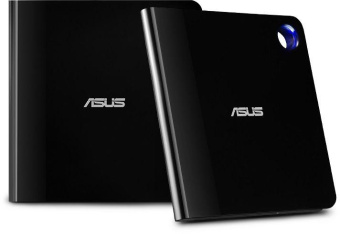 Привод Blu-Ray-RW Asus SBW-06D5H-U черный/серебристый USB3.0 slim ultra slim M-Disk Mac внешний RTL от магазина РЭССИ