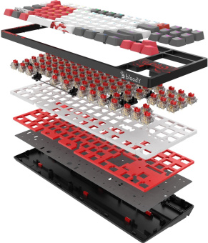 Клавиатура A4Tech Bloody WS87 Naraka механическая черный/красный USB for gamer LED (WS87) от магазина РЭССИ