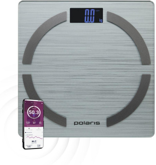 Весы напольные электронные Polaris PWS 1886 IQ Home макс.180кг серебристый от магазина РЭССИ