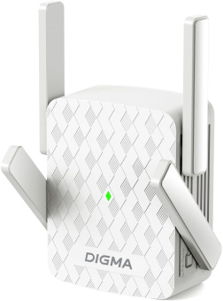 Повторитель беспроводного сигнала Digma D-WR400 AC1200 10/100BASE-TX/Wi-Fi белый от магазина РЭССИ