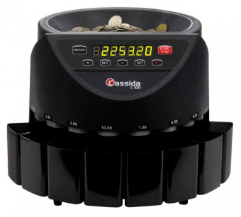 Сортировщик монет Cassida C-100 просмотровый рубли от магазина РЭССИ