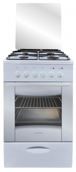 Плита Комбинированная Starwind SRGE521 белый (стеклянная крышка) реш.сталь от магазина РЭССИ