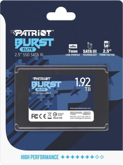 Накопитель SSD Patriot SATA III 1.92Tb PBE192TS25SSDR Burst Elite 2.5" от магазина РЭССИ
