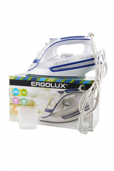 Утюг ERGOLUX ELX-SI03-C35 электрический, белый с синим от магазина РЭССИ