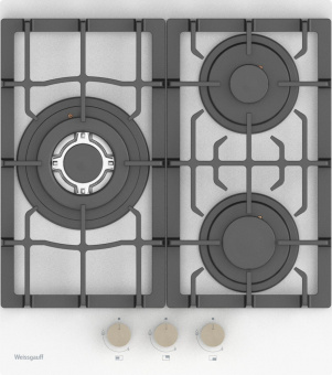 Газовая варочная поверхность Weissgauff HGG 451 WGB белый от магазина РЭССИ