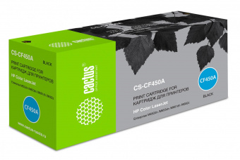 Картридж лазерный Cactus CS-CF450A CF450A черный (12500стр.) для HP Color LJ Enterprise M652dn/M653dn/M681dh от магазина РЭССИ