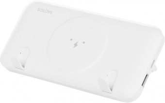Мобильный аккумулятор Solove Solove W10 10000mAh QC3.0/PD3.0 3A беспров.зар. белый (W10 WHITE RUS) от магазина РЭССИ