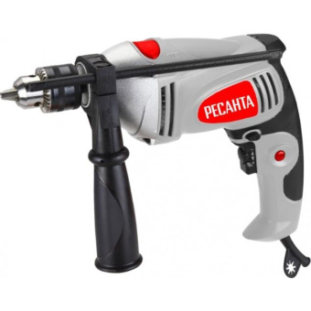 Дрель ударная Ресанта ДУ-16/1100МК 1100Вт патрон:кулачковый реверс (кейс в комплекте) (75/8/5) от магазина РЭССИ