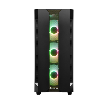 Корпус Chieftec Hunter черный без БП ATX 4x120mm 4x140mm 2xUSB3.1 audio bott PSU от магазина РЭССИ