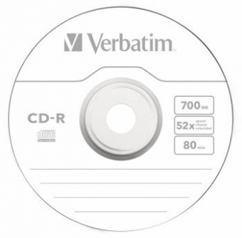 Диск CD-R Verbatim 700Mb 52x Cake Box (10шт) (43437) от магазина РЭССИ