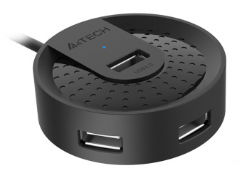 Разветвитель USB 2.0 A4Tech HUB-20 4порт. черный от магазина РЭССИ