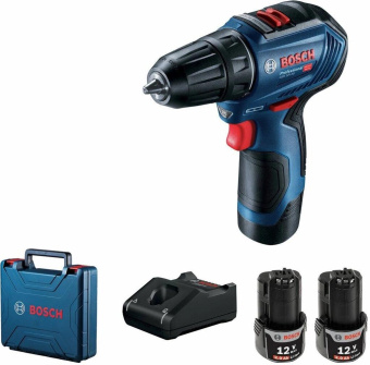 Дрель-шуруповерт Bosch GSR 12V-30 аккум. патрон:быстрозажимной (кейс в комплекте) (06019G9080) от магазина РЭССИ