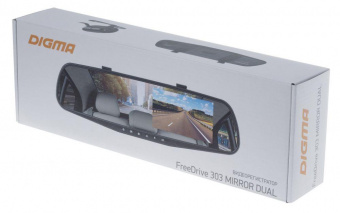 Видеорегистратор Digma FreeDrive 303 MIRROR DUAL черный 5Mpix 1080x1920 1080p 120гр. GP2248 от магазина РЭССИ