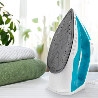 Утюг Vitek VT-8336 2400Вт белый/бирюзовый от магазина РЭССИ