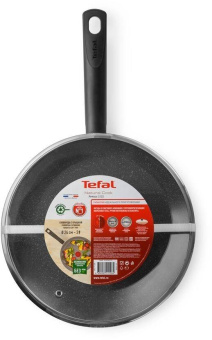 Сковорода Tefal Natural Cook 04234926 круглая 26см ручка несъемная (с крышкой) серый (9100052849) от магазина РЭССИ