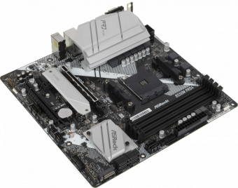Материнская плата Asrock B550M PRO4 Soc-AM4 AMD B550 4xDDR4 mATX AC`97 8ch(7.1) GbLAN RAID+VGA+HDMI+DP от магазина РЭССИ