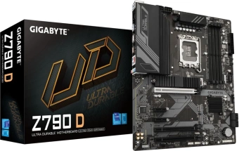 Материнская плата Gigabyte Z790 D Soc-1700 Intel Z790 4xDDR5 ATX AC`97 8ch(7.1) 2.5Gg RAID+HDMI+DP от магазина РЭССИ