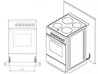 Плита Электрическая Лысьва ЭП 301 СТ белый эмаль (без крышки) от магазина РЭССИ