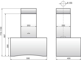 Вытяжка каминная Elikor Дельта 60П-430-П3Д белый управление: ползунковое (1 мотор) от магазина РЭССИ