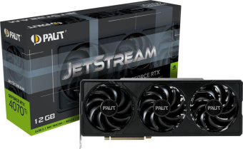 Видеокарта Palit PCI-E 4.0 RTX4070Ti JETSTREAM NVIDIA GeForce RTX 4070TI 12288Mb 192 GDDR6X 2310/2100 HDMIx1 DPx3 HDCP Ret от магазина РЭССИ