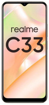 Смартфон Realme C33 128Gb 4Gb золотой моноблок 3G 4G 6.5" 1600x720 Android 12 50Mpix 802.11 b/g/n NFC GPS от магазина РЭССИ